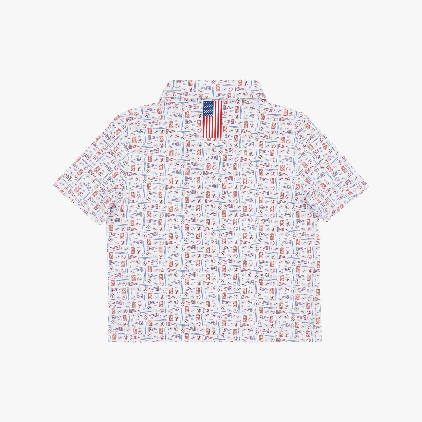 The Lil' Pennant Race | Performance Polo | The Pennant Race - White/Short Stop Blue - USA