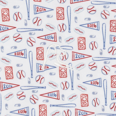 The Lil' Pennant Race | Performance Polo | The Pennant Race - White/Short Stop Blue - USA