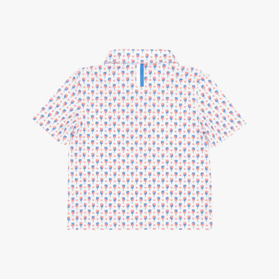 The Lil' Pickleball 2.0 | Performance Polo | The Pickleball 2.0 - White/Washed Red