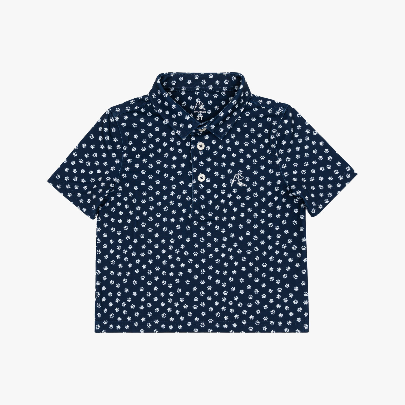 The Lil' Pup | Performance Polo | The Pup - Fleet Navy/White