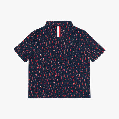 The Lil' Slammin Santa | Performance Polo | The Slammin Santa - Fleet Navy/Classic Red