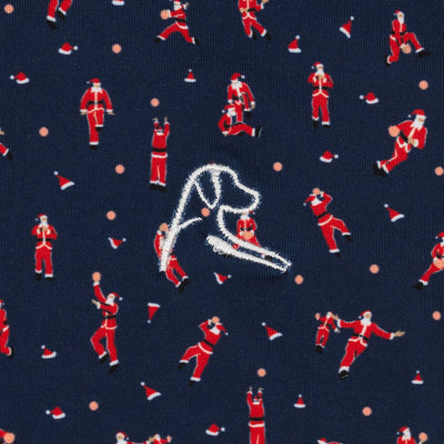 The Lil' Slammin Santa | Performance Polo | The Slammin Santa - Fleet Navy/Classic Red