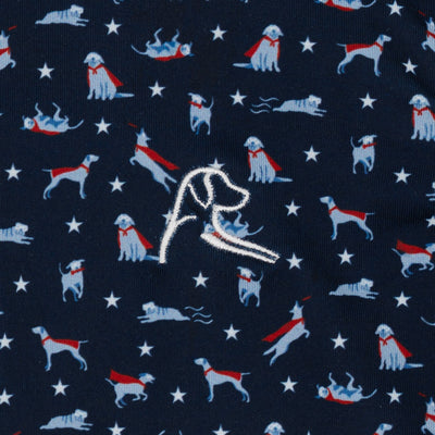 The Lil' Superdog | Performance Polo | The Superdog - Fleet Navy/Pure Blue