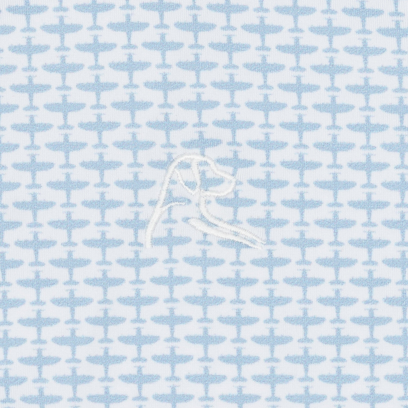 The Lil' Thunderbolt | Performance Polo | The Thunderbolt - White/Zenith Blue