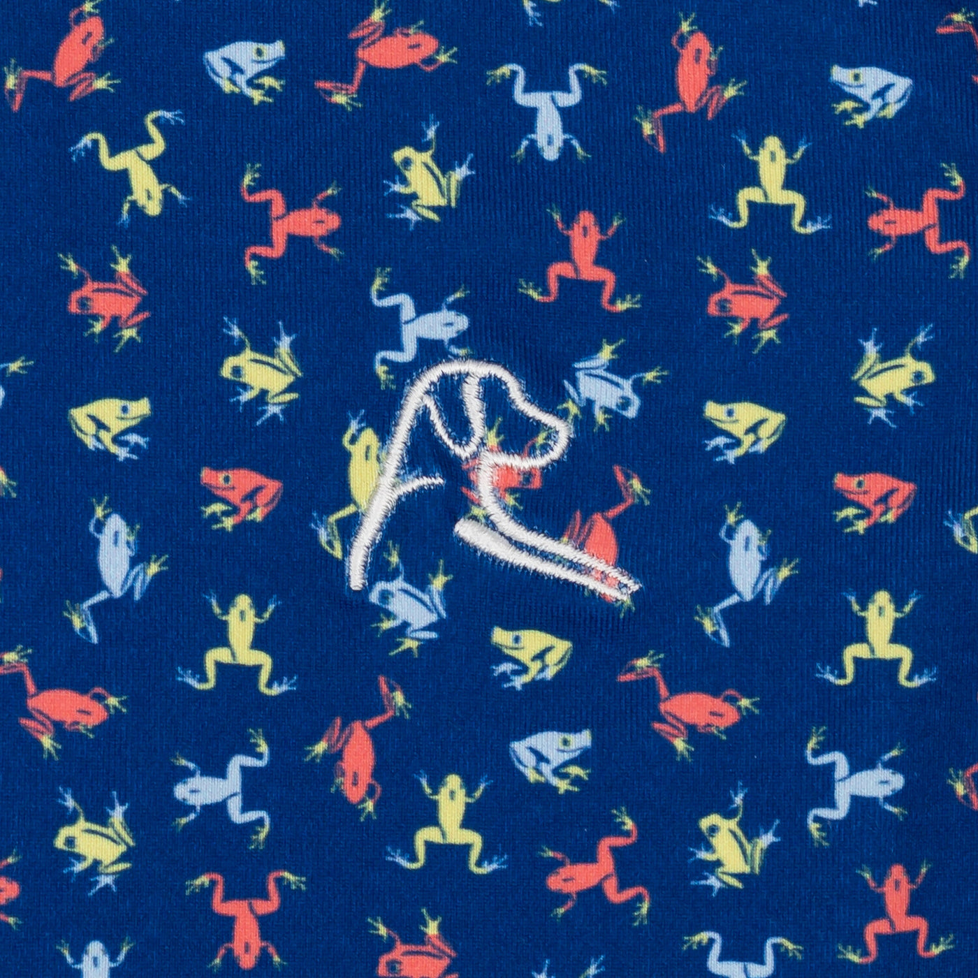 The Lil' Tree Frog | Performance Polo | The Tree Frog - Shoal Blue/Lemon Lime