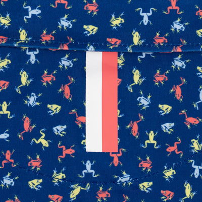 The Lil' Tree Frog | Performance Polo | The Tree Frog - Shoal Blue/Lemon Lime