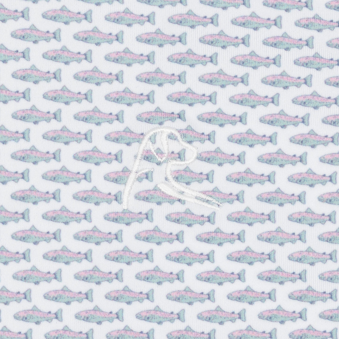 The Lil' Trout | Performance Polo | The Trout - White/Antigua Green