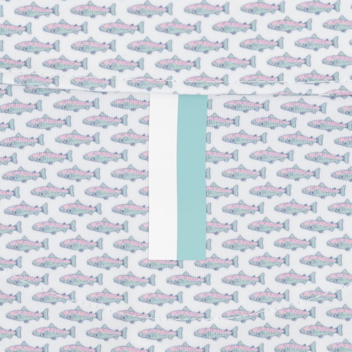 The Lil' Trout | Performance Polo | The Trout - White/Antigua Green