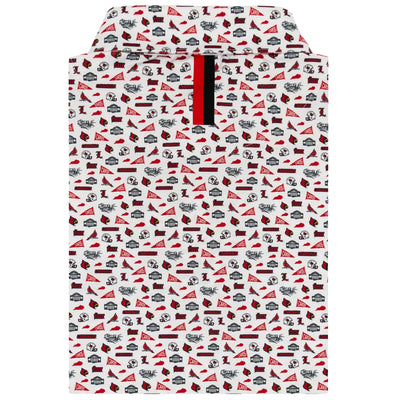 The Louisville Gameday | Collegiate Polo | The Louisville Gameday - White/Roar Red