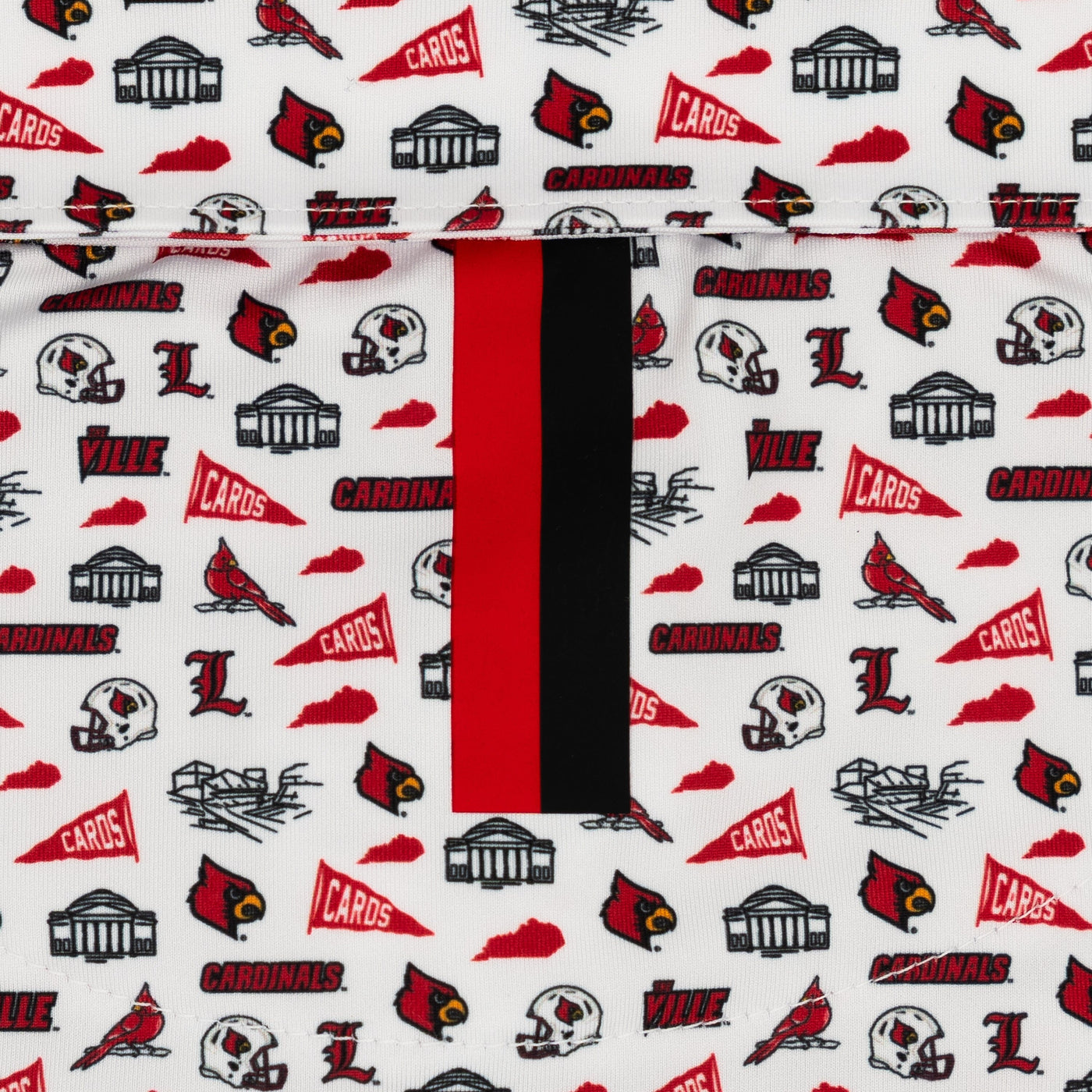 The Louisville Gameday | Collegiate Polo | The Louisville Gameday - White/Roar Red