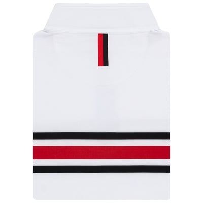 Louisville Helmet Stripe Collegiate Q-Zip | The Louisville Helmet Stripe - White/Roar Red