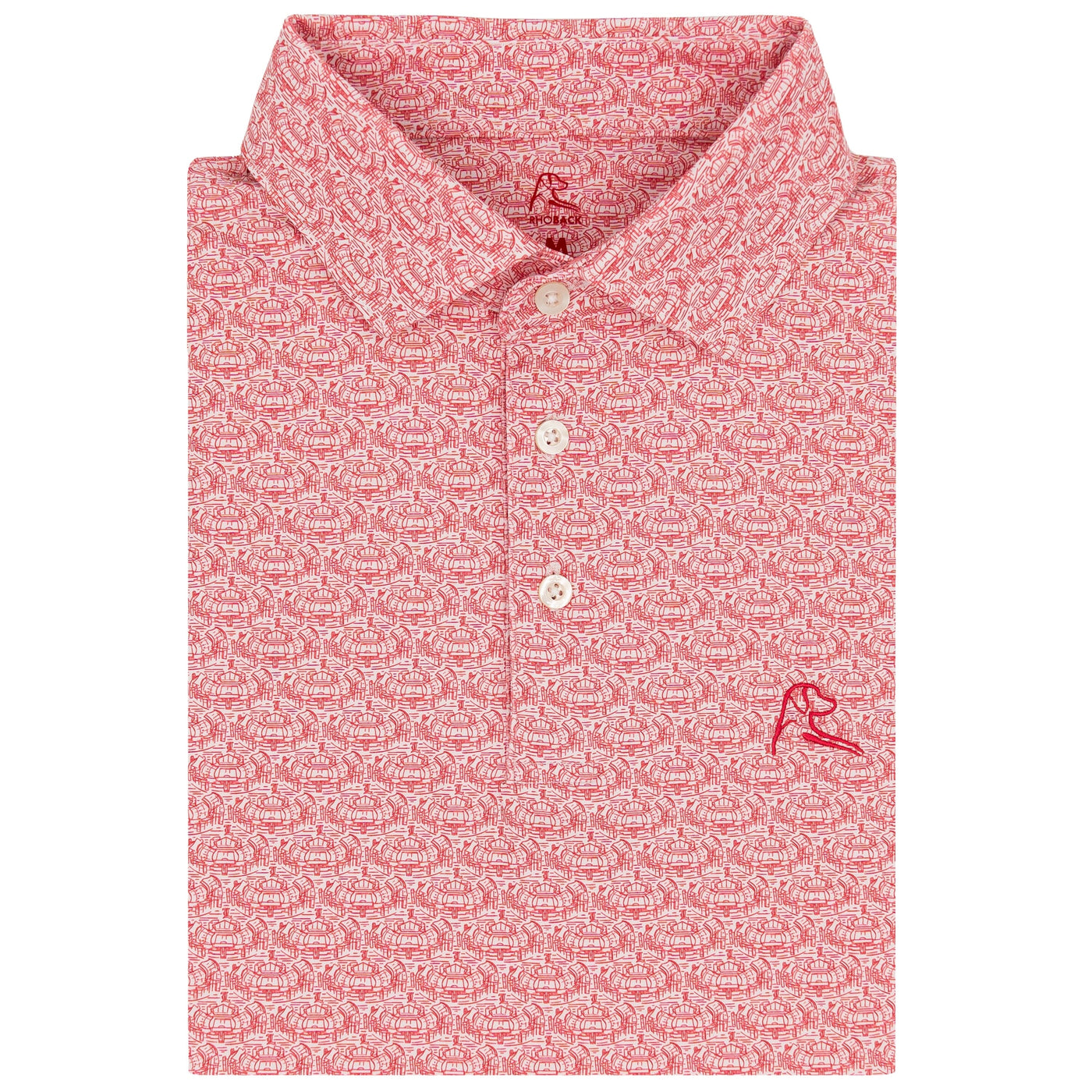 The Louisville Stadium | Collegiate Polo | The Louisville Stadium - White/Roar Red