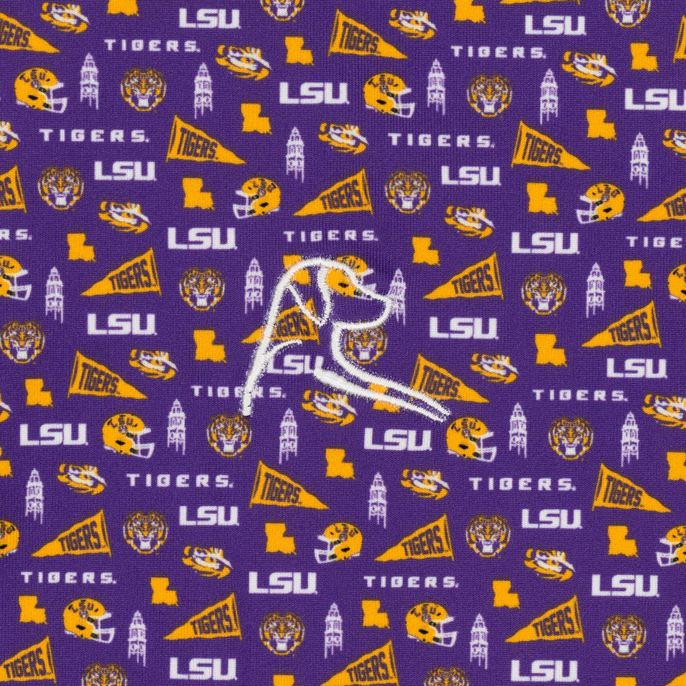 The LSU Gameday | Collegiate Polo | The LSU Gameday - Reauxback Purple/Honey Gold