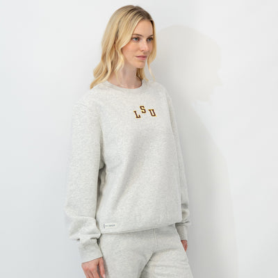 Ready Collegiate Crewneck - LSU | Heather - Ivory - LSU - 1 (Women)