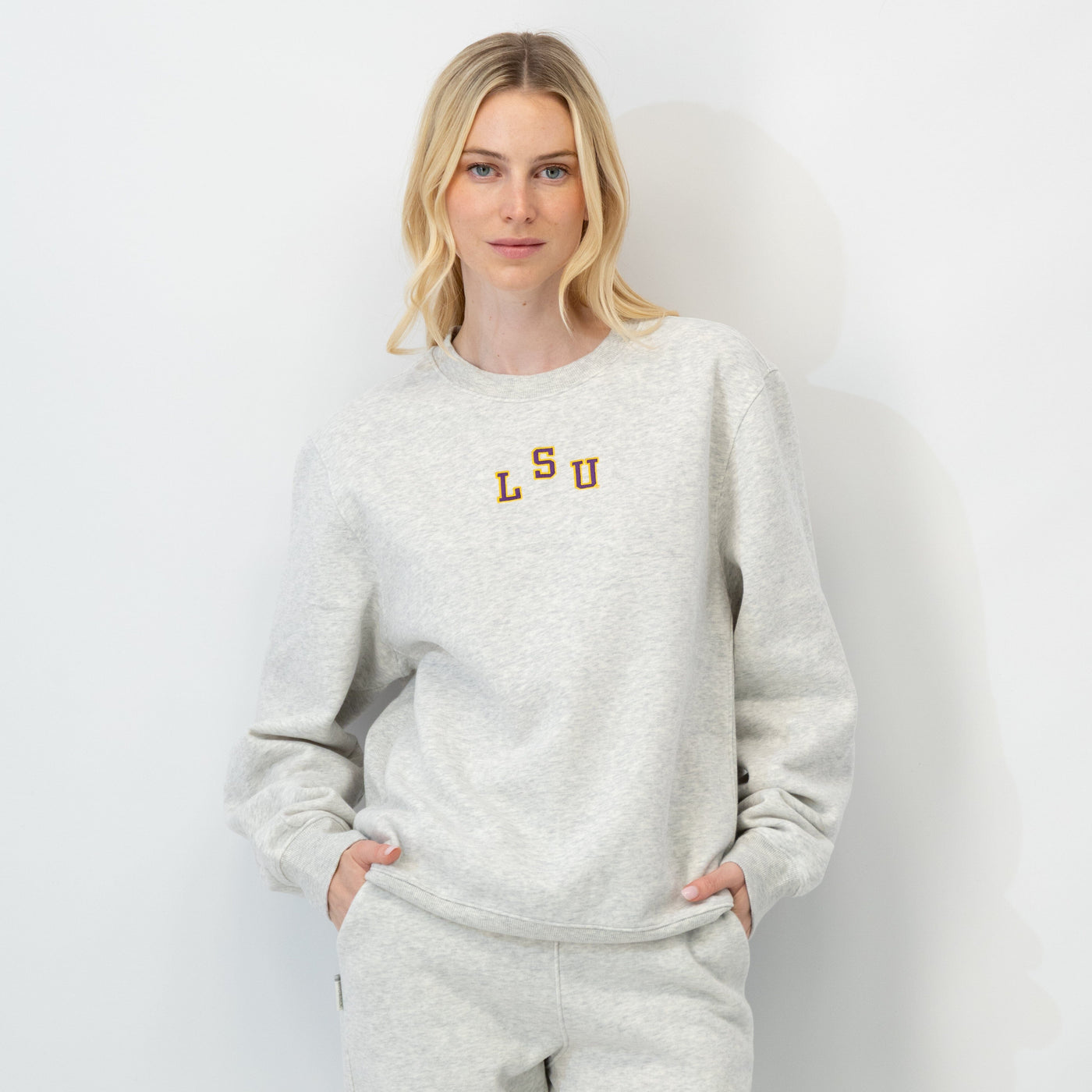 Ready Collegiate Crewneck - LSU | Heather - Ivory - LSU - 1 (Women)