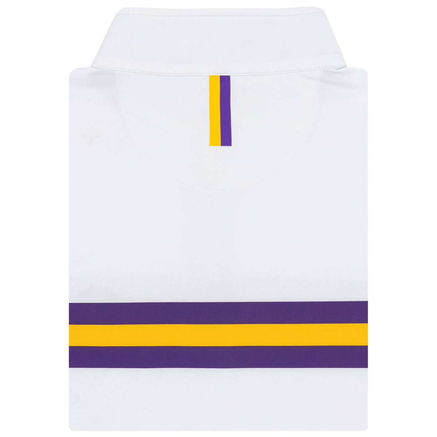 LSU Helmet Stripe Collegiate Q-Zip | The LSU Helmet Stripe - White/Reauxback Purple