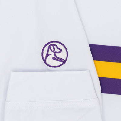 LSU Helmet Stripe Collegiate Q-Zip | The LSU Helmet Stripe - White/Reauxback Purple