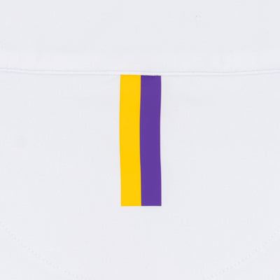 LSU Helmet Stripe Collegiate Q-Zip | The LSU Helmet Stripe - White/Reauxback Purple