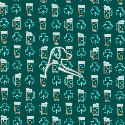 The Lucky Lager | Performance Polo | The Lucky Lager - Fairway Green/Bright Orange