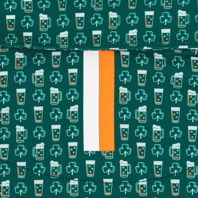 The Lucky Lager | Performance Polo | The Lucky Lager - Fairway Green/Bright Orange