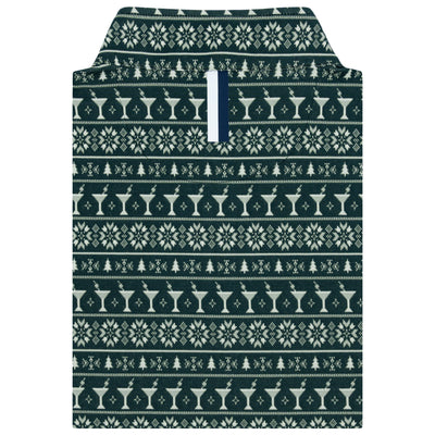 Martini Jacquard Performance Q-Zip | The Martini Jacquard - Ponderosa Green/White