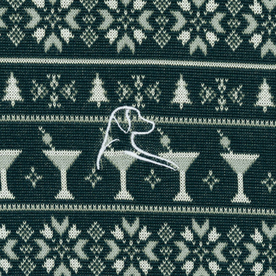 Martini Jacquard Performance Q-Zip | The Martini Jacquard - Ponderosa Green/White