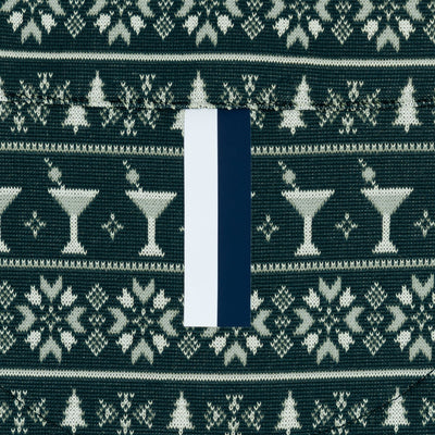 Martini Jacquard Performance Q-Zip | The Martini Jacquard - Ponderosa Green/White