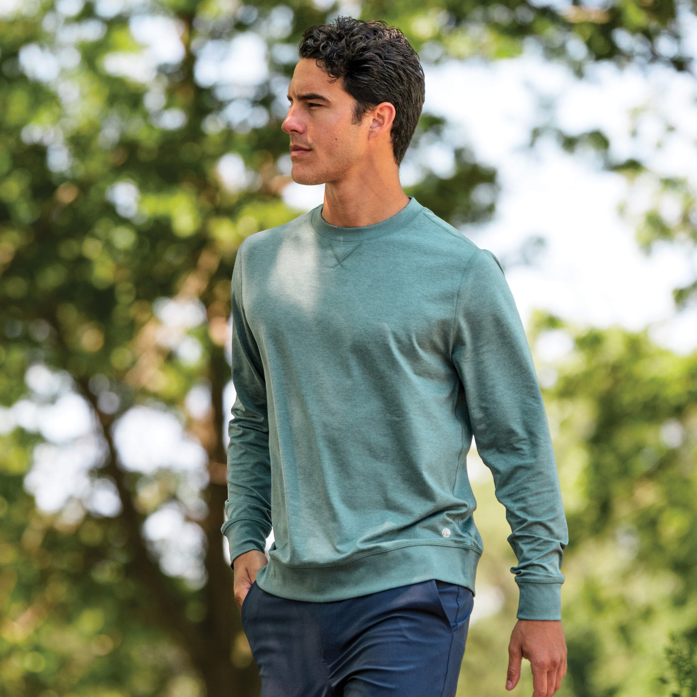 Pace Performance Crew | Heather - Jungle Green/Jungle Green