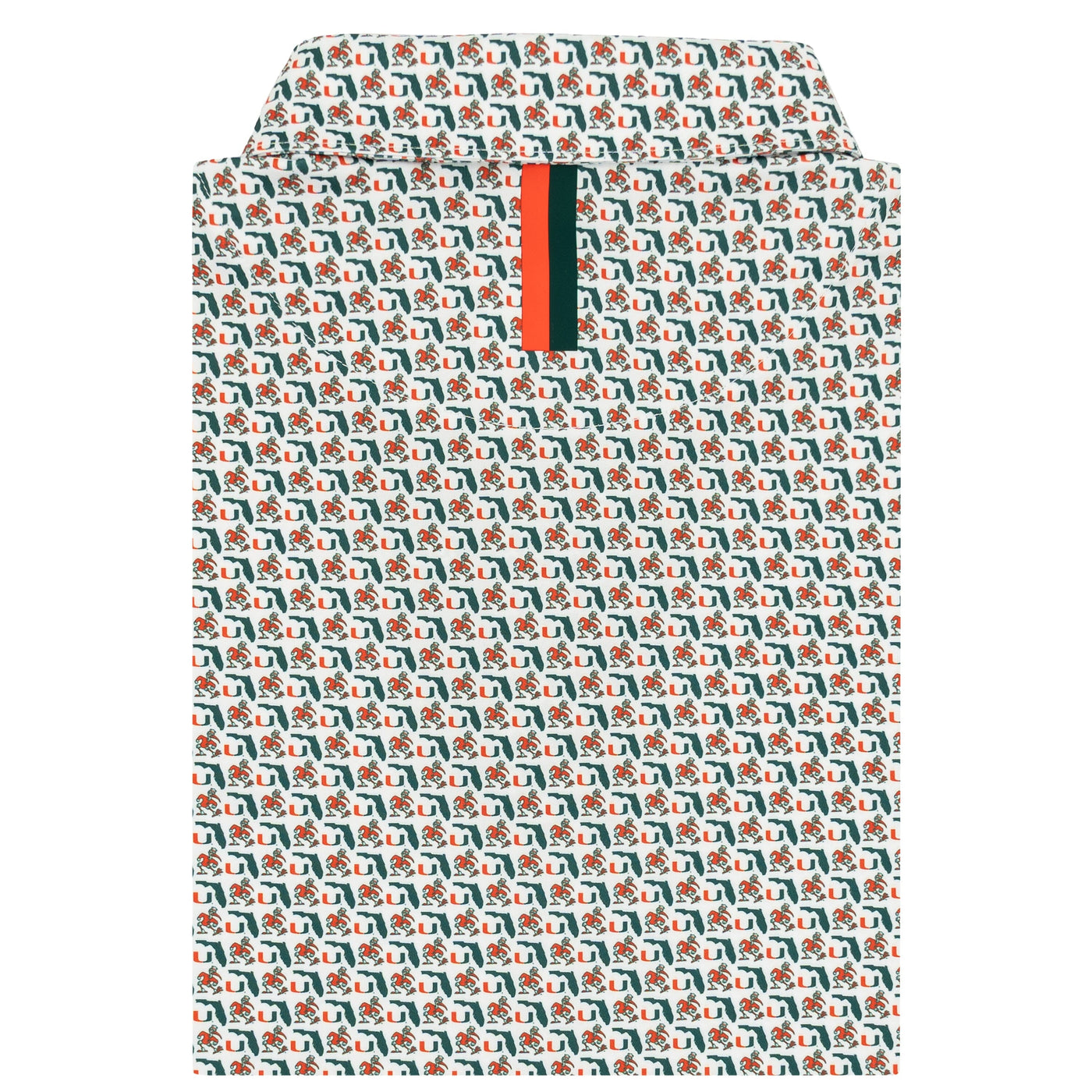 The Miami Canes® | Collegiate Polo | The Miami Canes® - White/Evergreen