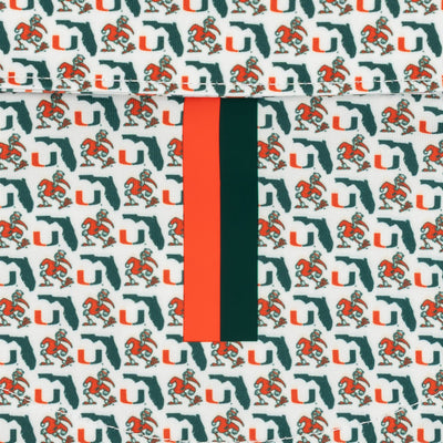 The Miami Canes® | Collegiate Polo | The Miami Canes® - White/Evergreen