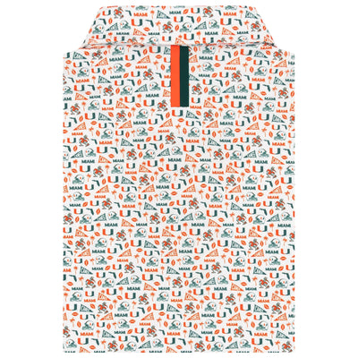 The Miami Gameday | Collegiate Polo | The Miami Gameday - White/Fire Orange