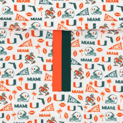 The Miami Gameday | Collegiate Polo | The Miami Gameday - White/Fire Orange
