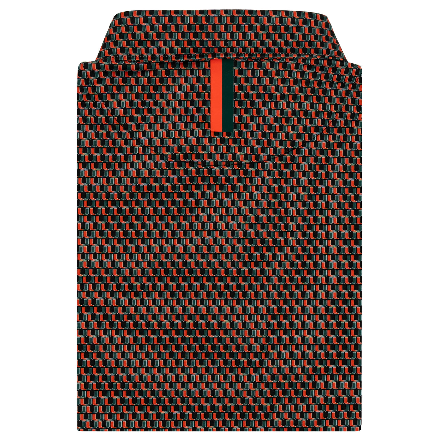 The Miami Hurricanes™ | Collegiate Polo | The Miami Hurricanes™ - Black/Fire Orange