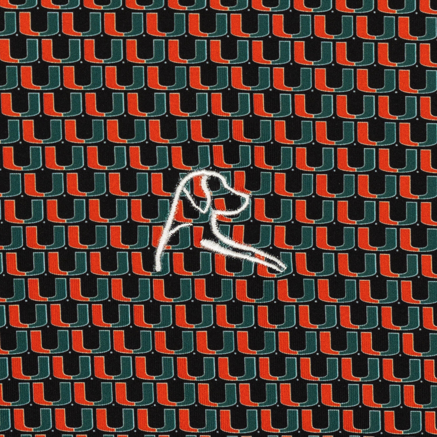 The Miami Hurricanes™ | Collegiate Polo | The Miami Hurricanes™ - Black/Fire Orange