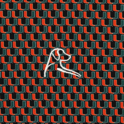 The Miami Hurricanes™ | Collegiate Polo | The Miami Hurricanes™ - Black/Fire Orange