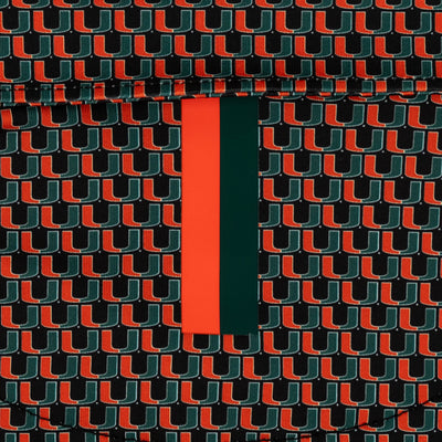 The Miami Hurricanes™ | Collegiate Polo | The Miami Hurricanes™ - Black/Fire Orange
