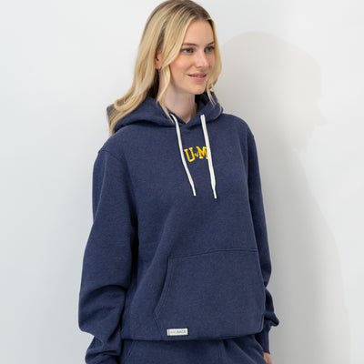 Ready Collegiate Hoodie - Michigan | Heather - Fleet Navy - Michigan - 1 (Women)