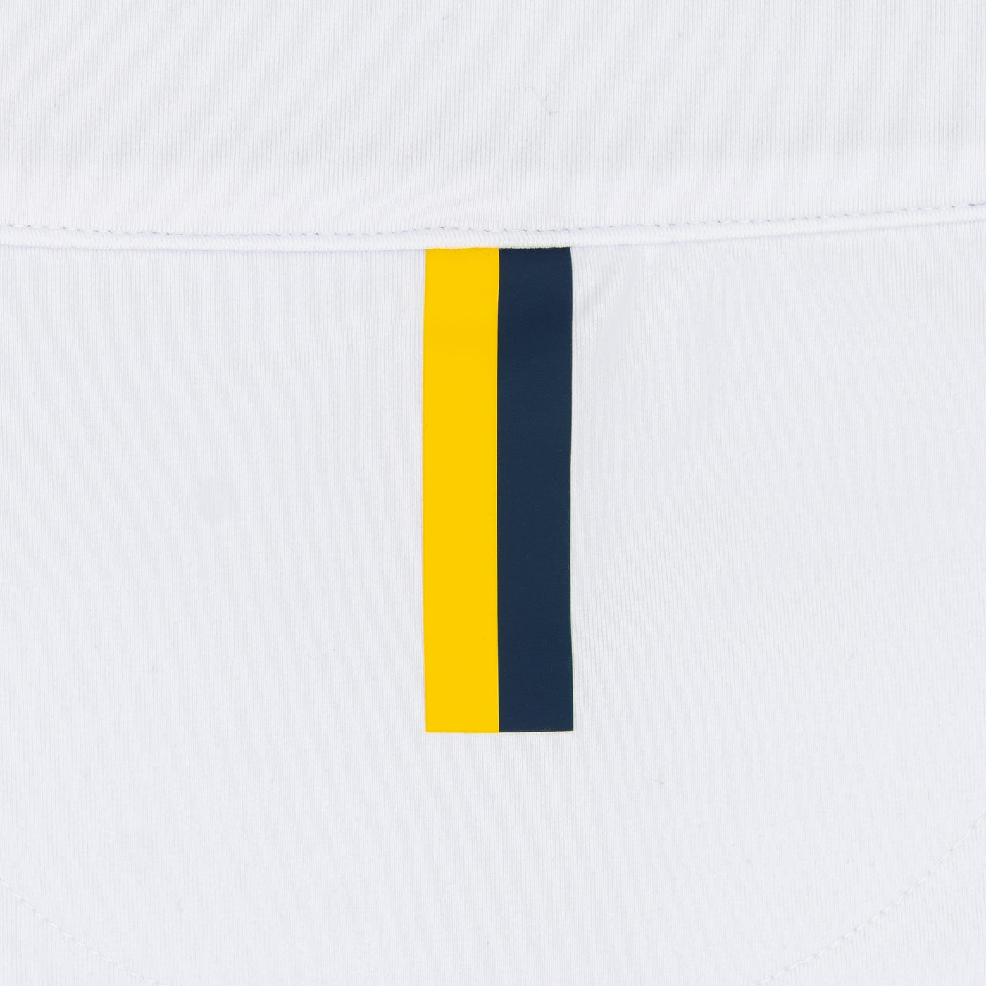 Michigan Jersey Stripe Collegiate Q-Zip | The Michigan Jersey Stripe - White/Indigo Blue