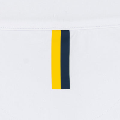 Michigan Jersey Stripe Collegiate Q-Zip | The Michigan Jersey Stripe - White/Indigo Blue