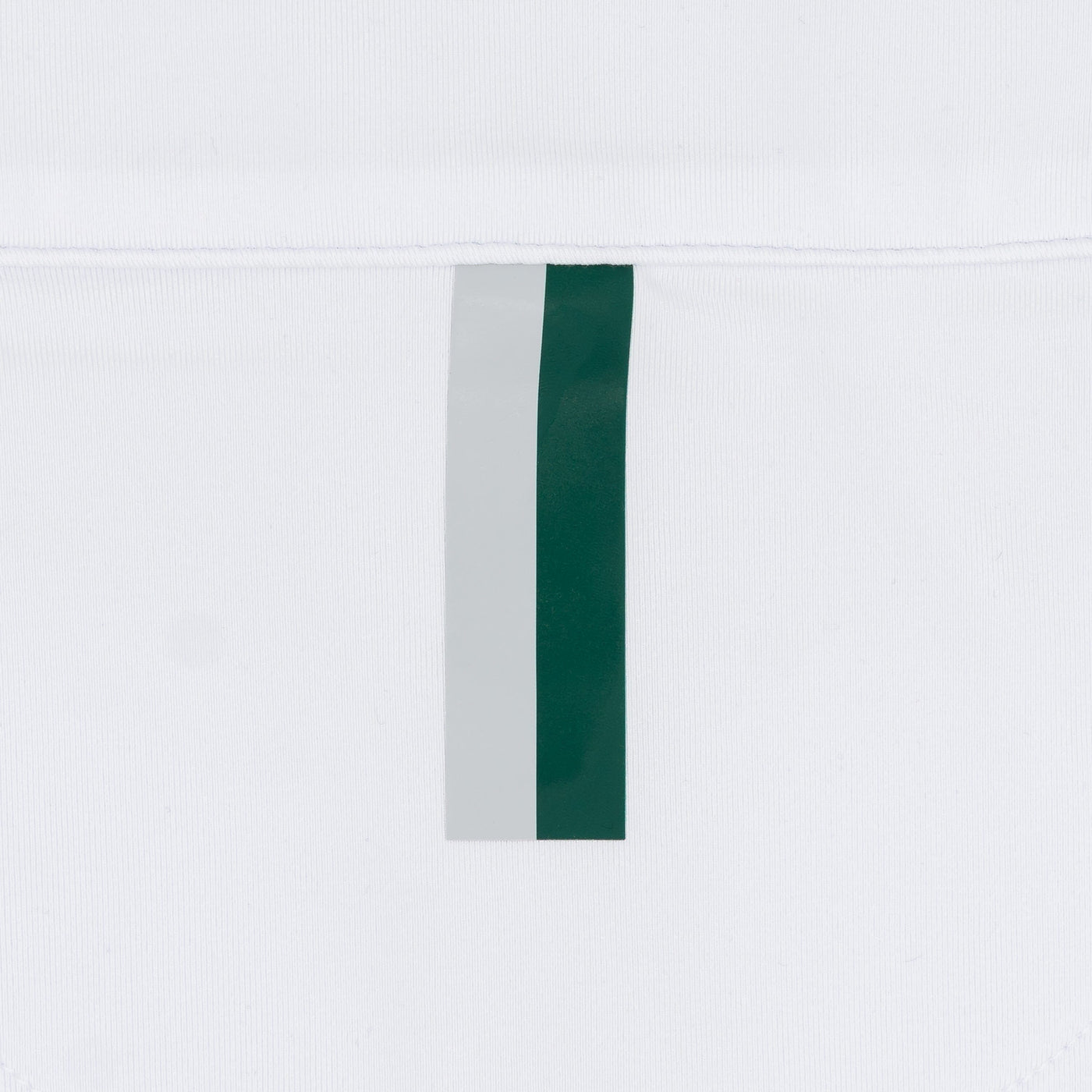 Michigan State Jersey Stripe Collegiate Q-Zip | The Michigan State Jersey Stripe - White/Forest Green