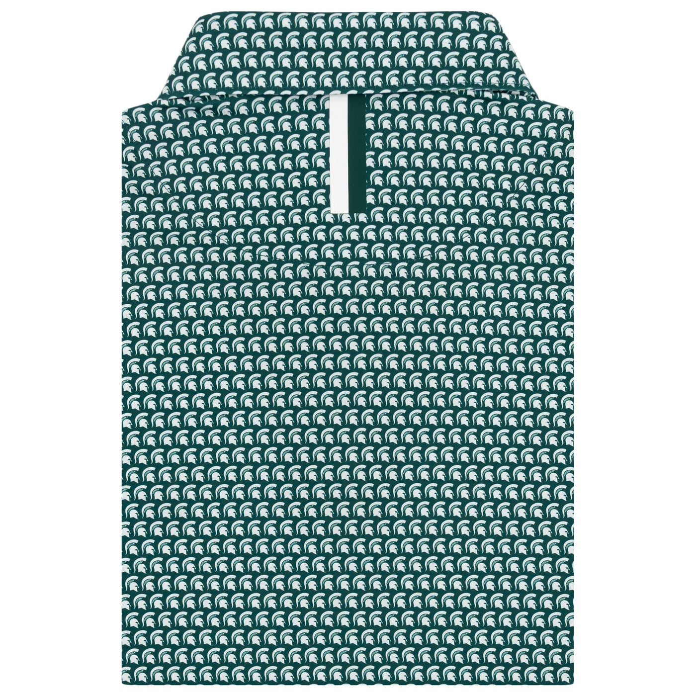 The Michigan State Sparty® | Collegiate Polo | The Michigan State Sparty® - Forest Green/White
