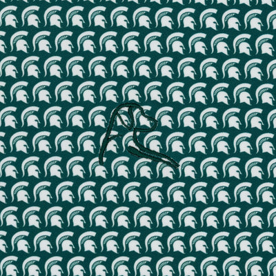 The Michigan State Sparty® | Collegiate Polo | The Michigan State Sparty® - Forest Green/White