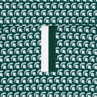 The Michigan State Sparty® | Collegiate Polo | The Michigan State Sparty® - Forest Green/White