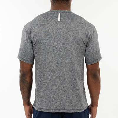 Blitz Tech Tee | Heather - Middie Grey/White