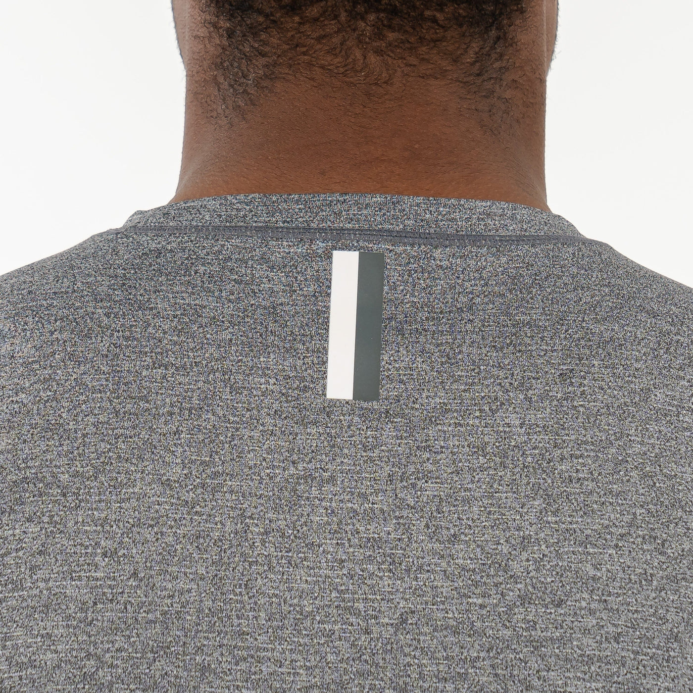 Blitz Tech Tee | Heather - Middie Grey/White