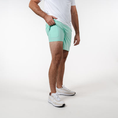 Grit Gym Short | Solid - Mint Green