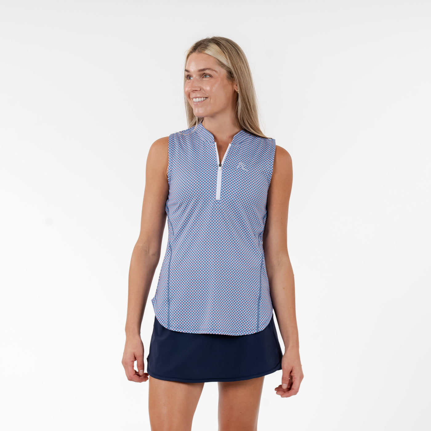 Mirage Sleeveless Zip | The Mirage - Highcountry Blue/Soft Pink/Pure Blue