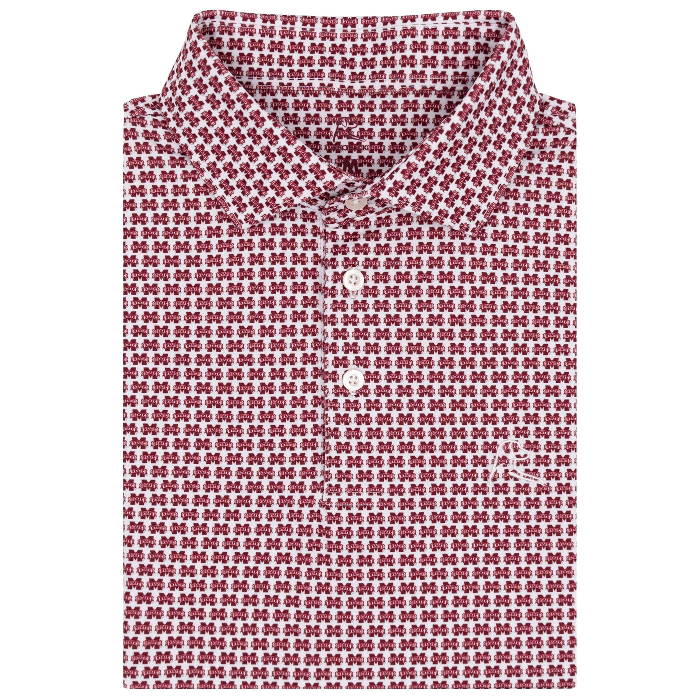 The Mississippi State Bulldogs™ | Collegiate Polo | The Mississippi State Bulldogs™ - White/Maroon