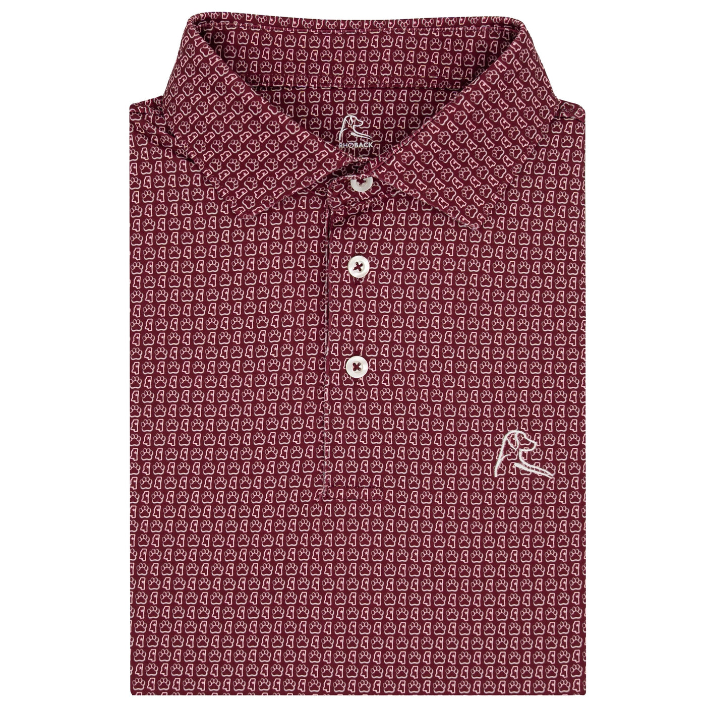 The Mississippi State Bully™ | Collegiate Polo | The Mississippi State Bully™ - Maroon/White