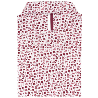 The Mississippi State Gameday | Collegiate Polo | The Mississippi State Gameday - White/Maroon